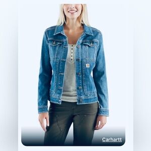 Carhartt Benson Rugged Jean Jacket Medium, Rarely Worn